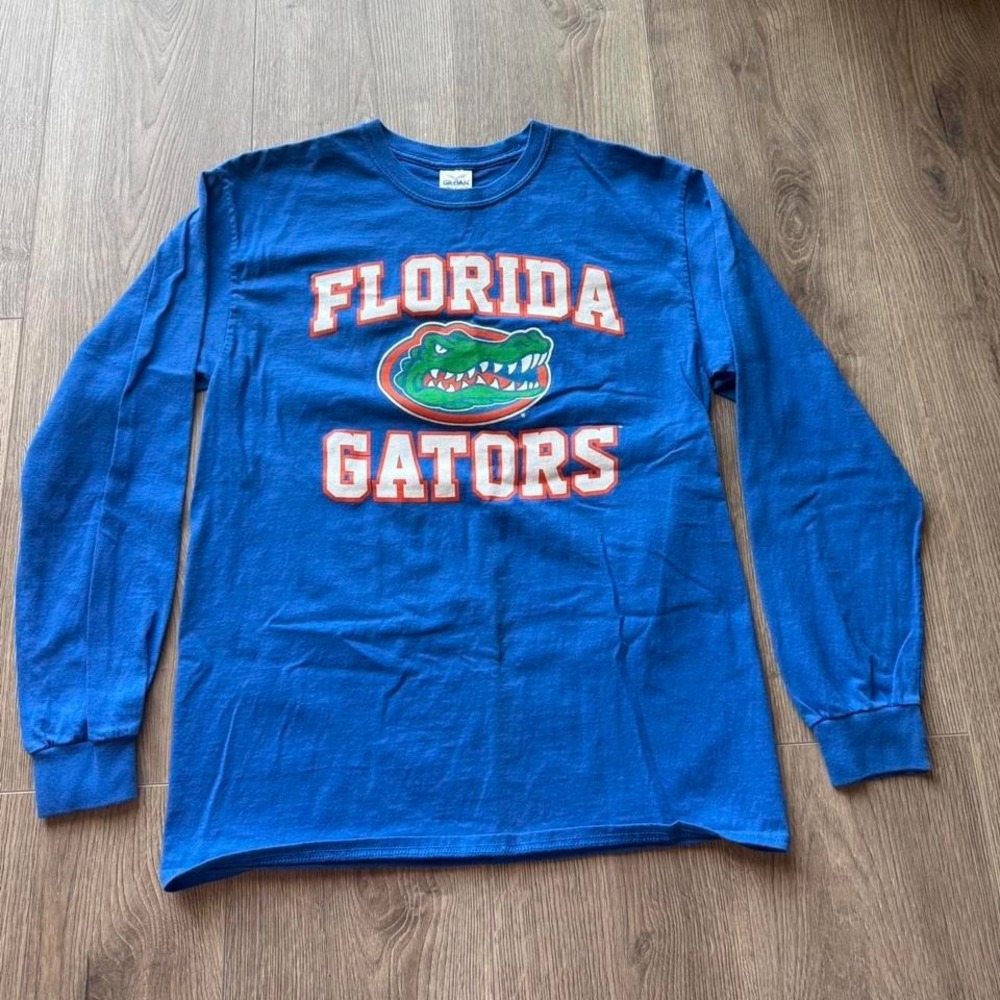 Florida Gators Long Sleeve‎ Shirt Men's M Blue NCAA SEC College Football UF